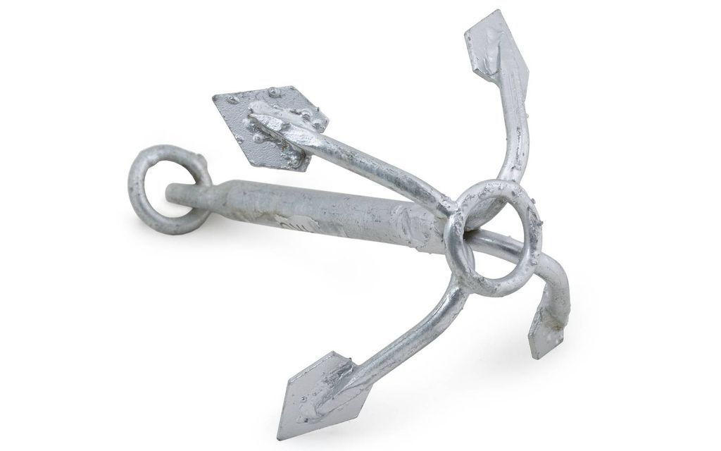 Ankerset Wurfanker 4 kg + Ankerleine 30m mit Kettenvorlauf ∅8 mm