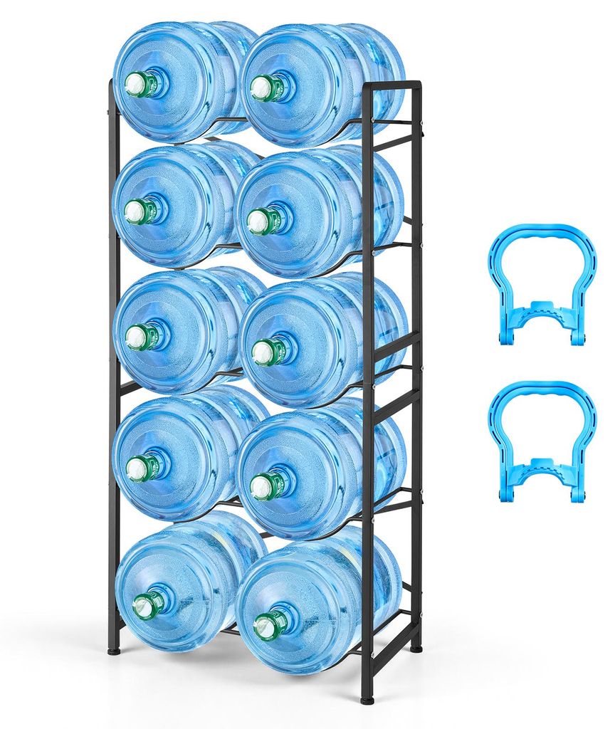 VEVOR Wasserkrughalter 5-Stufig, Doppelreihen, für 10 Produktbild 