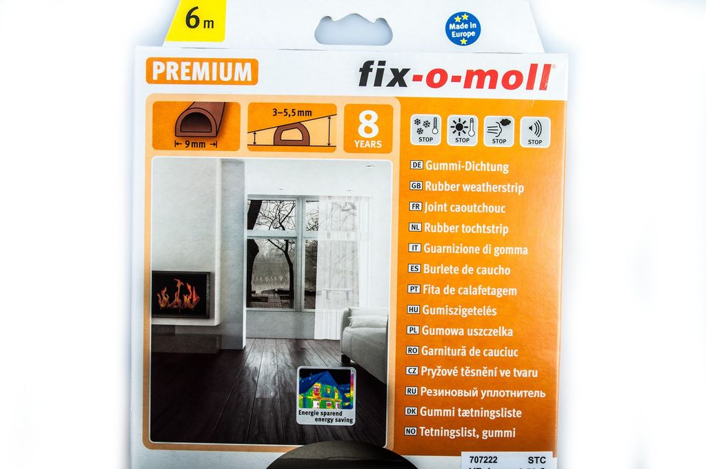 Guarnizione a profilo a D fix-o-moll 6 m marrone Immagine del prodotto 