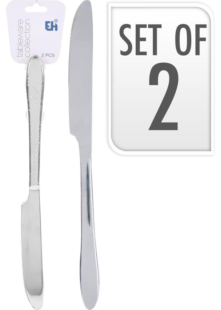 Zwei rostfreie Menümesser 24 cm, spülmaschinenfest