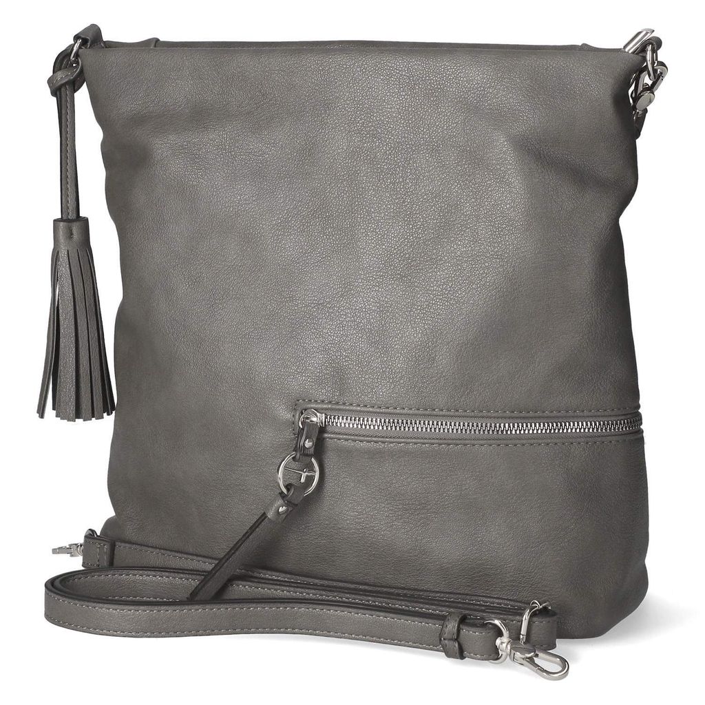 Tamaris Damen Hobo Bag/ Beutel TAS NELE Grau Kunstleder-