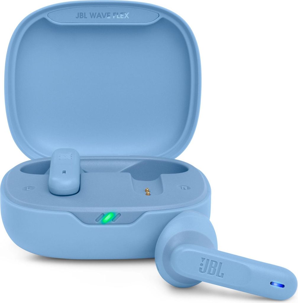 Kabellose Kopfhörer JBL Wave Flex, TWS, Bluetooth 5.2, 540 mAh, blau