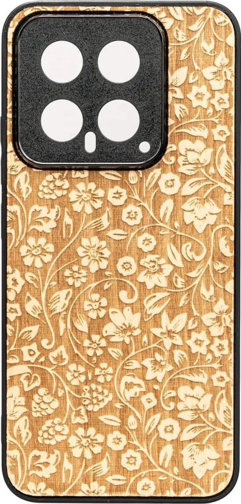 Custodia in Legno Bewood Xiaomi 14 Pro Wild Flowers Aniegre - Cover Bio