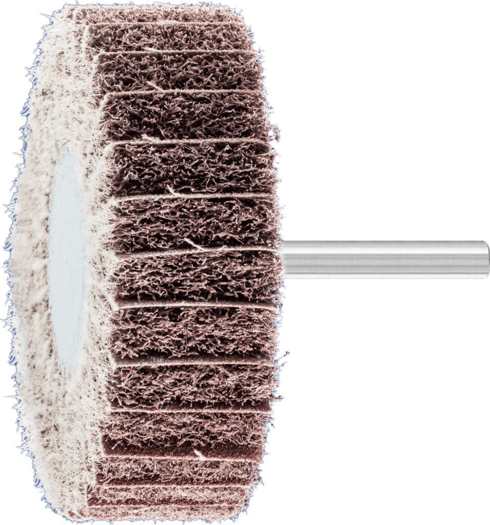 PFERD TOOLS POLINOX Vlies-Schleifstift PNZ Ø 80x25 mm Schaft-Ø 6 mm A100 für Feinschliff und Finish