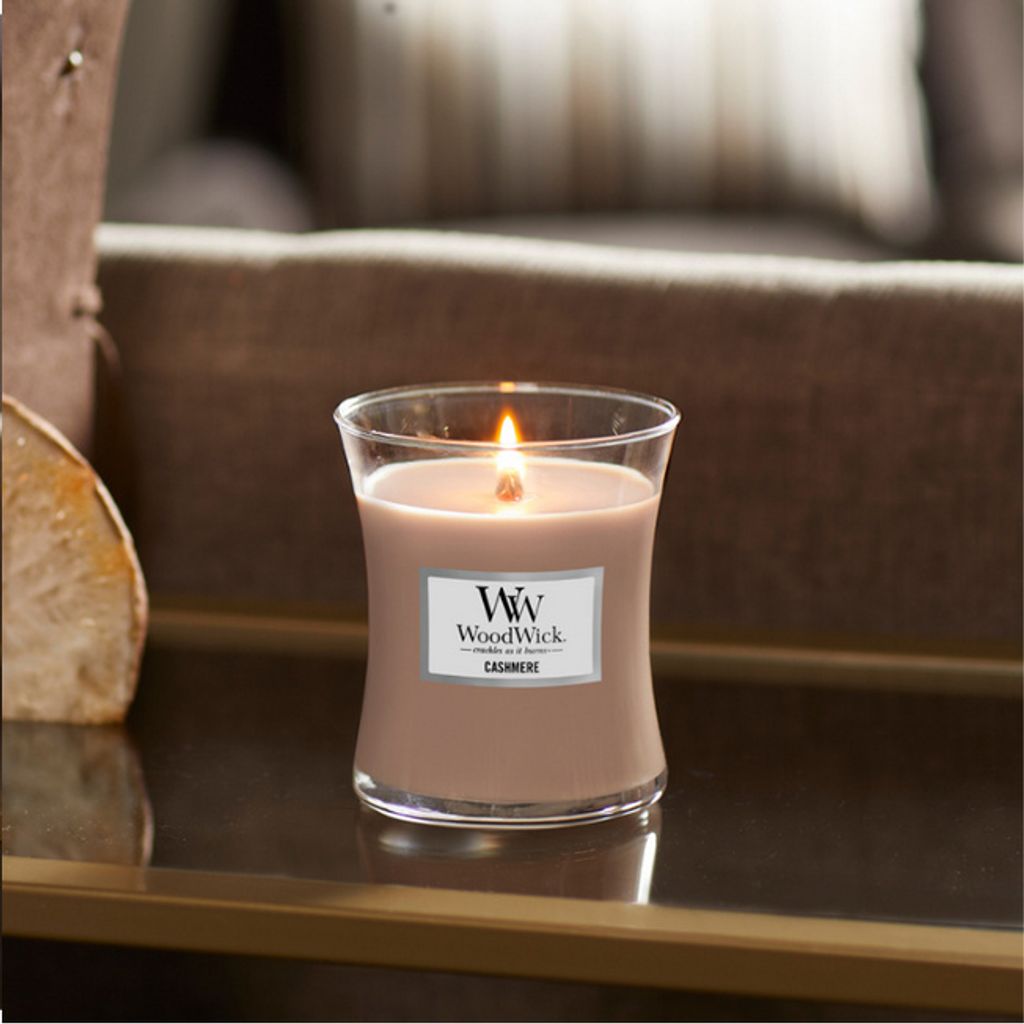 WoodWick Cashmere Duftkerze mit Holzdocht 275 g Produktbild 12