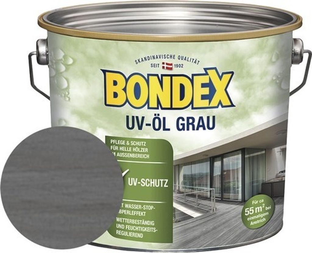 Bondex Holz Öl UV 2,5 L grau Produktbild 1