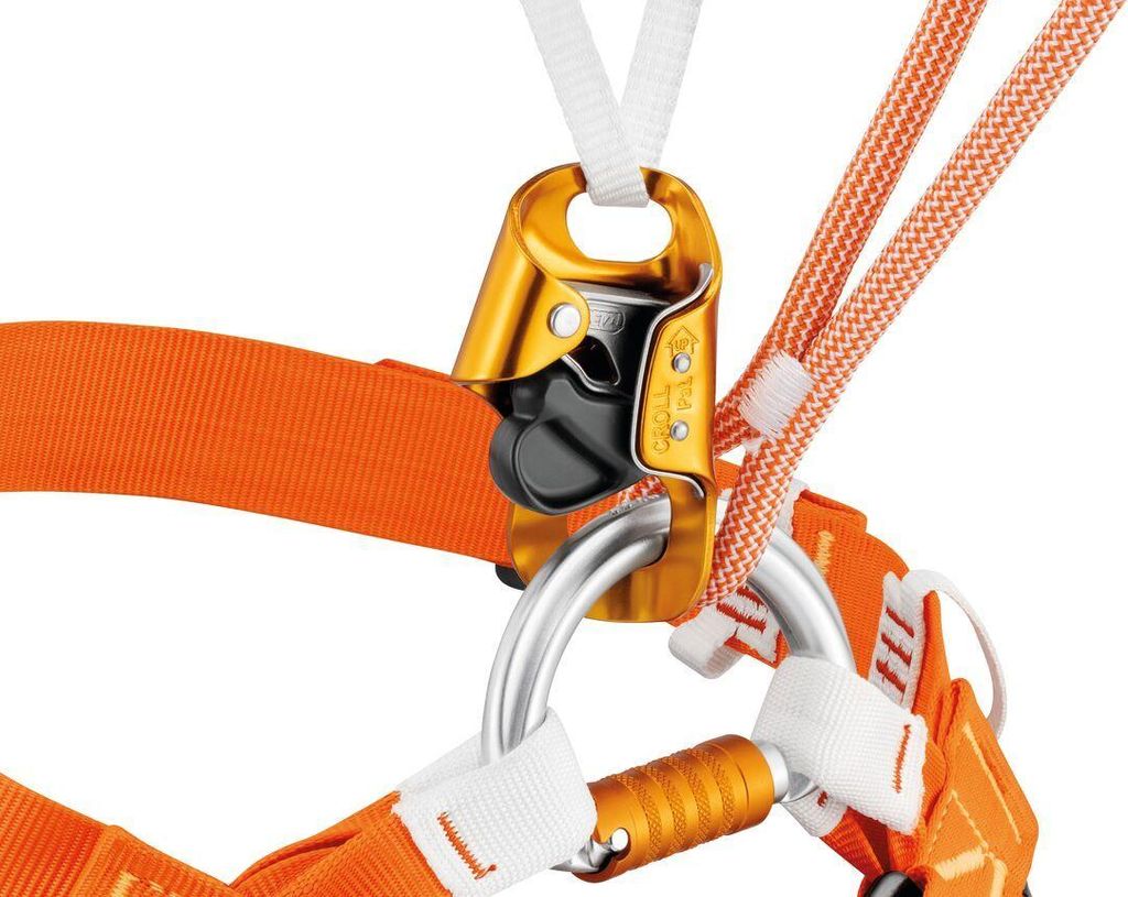 Petzl Dual Caving Lanyard Golden Golden One Size