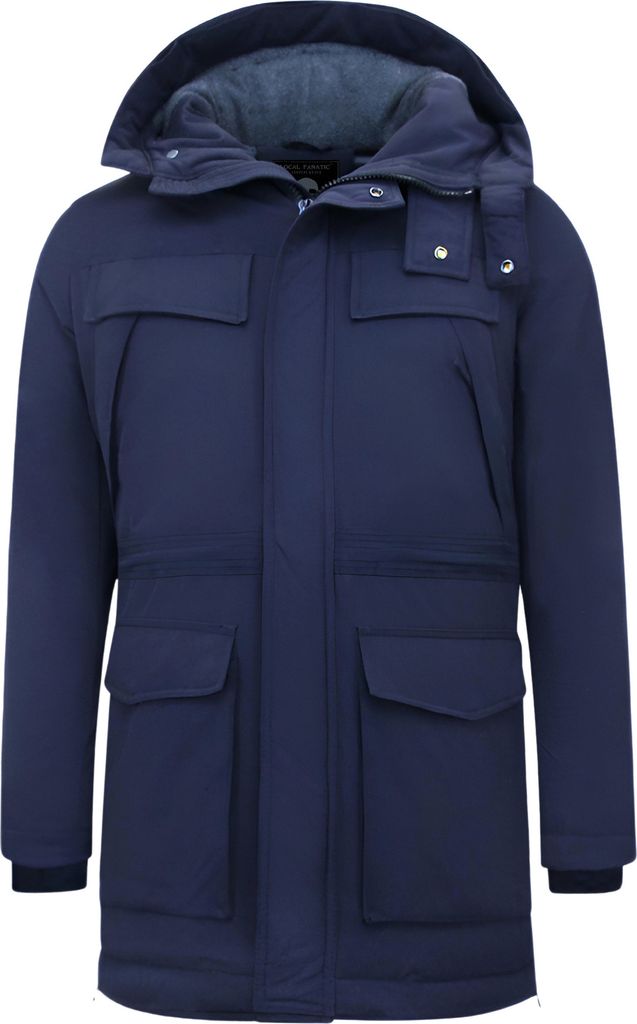 Moderne Winterjacke Blau - XS