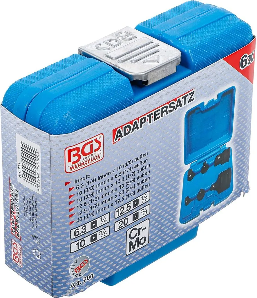 BGS 200 Jeu d'adaptateurs de force 6 pièces pour clé à choc robuste - 7
