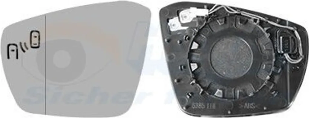Rétroviseur VW T-Roc cassé ? Remplacez par le VAN WEZEL 5710835 gauche