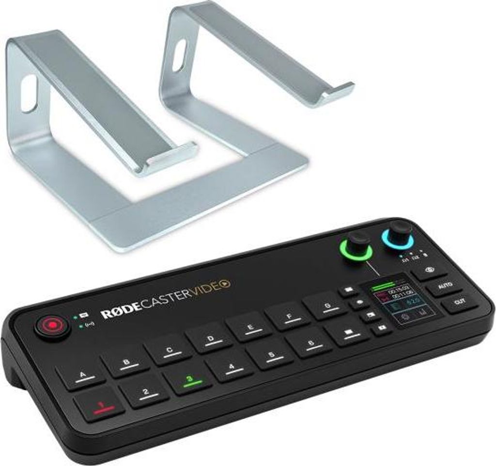 Rode Rodecaster Video Produktions-Konsole mit Laptopständer SV