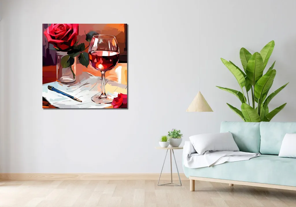 Quadro 90x90 cm Cinguettii primaverili - 2