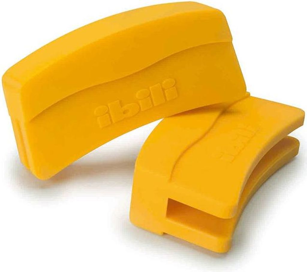 Ibili Silikon Griffe 32-36 Cm 2 Einheiten Gelb Gelb One Size