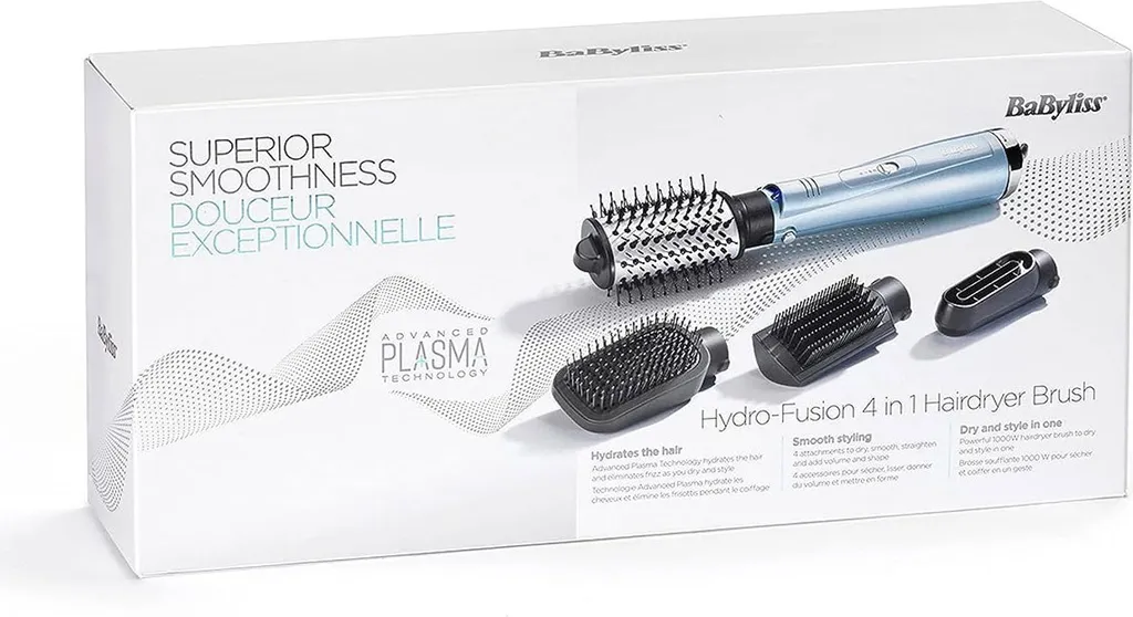 Brosse Soufflante Cheveux Longs et Mi-longs BaByliss Hydro-Fusion Smooth