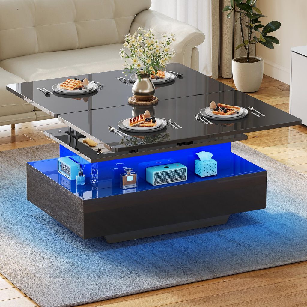 YITAHOME Couchtisch ausziehbar, Wohnzimmertisch mit Produktbild  KI-generiertes Bild