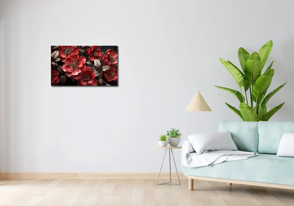 Image Récit fleuri 70x40 cm - Impression sur toile haute définition