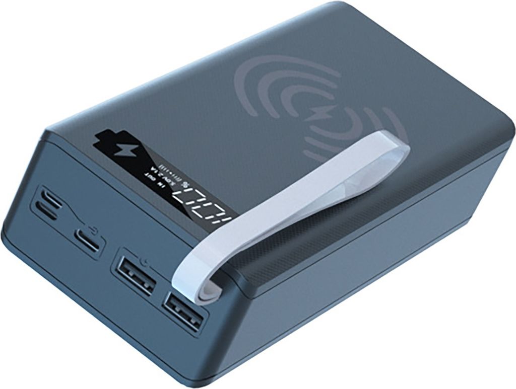 C12 Power Bank Shell Shell Lötlich abtrennbare DIY 12x18650 QC PD Tragbare Ladegerät für Smartphone-Schwarz mit drahtloser Laden gewöhnlicher Typ