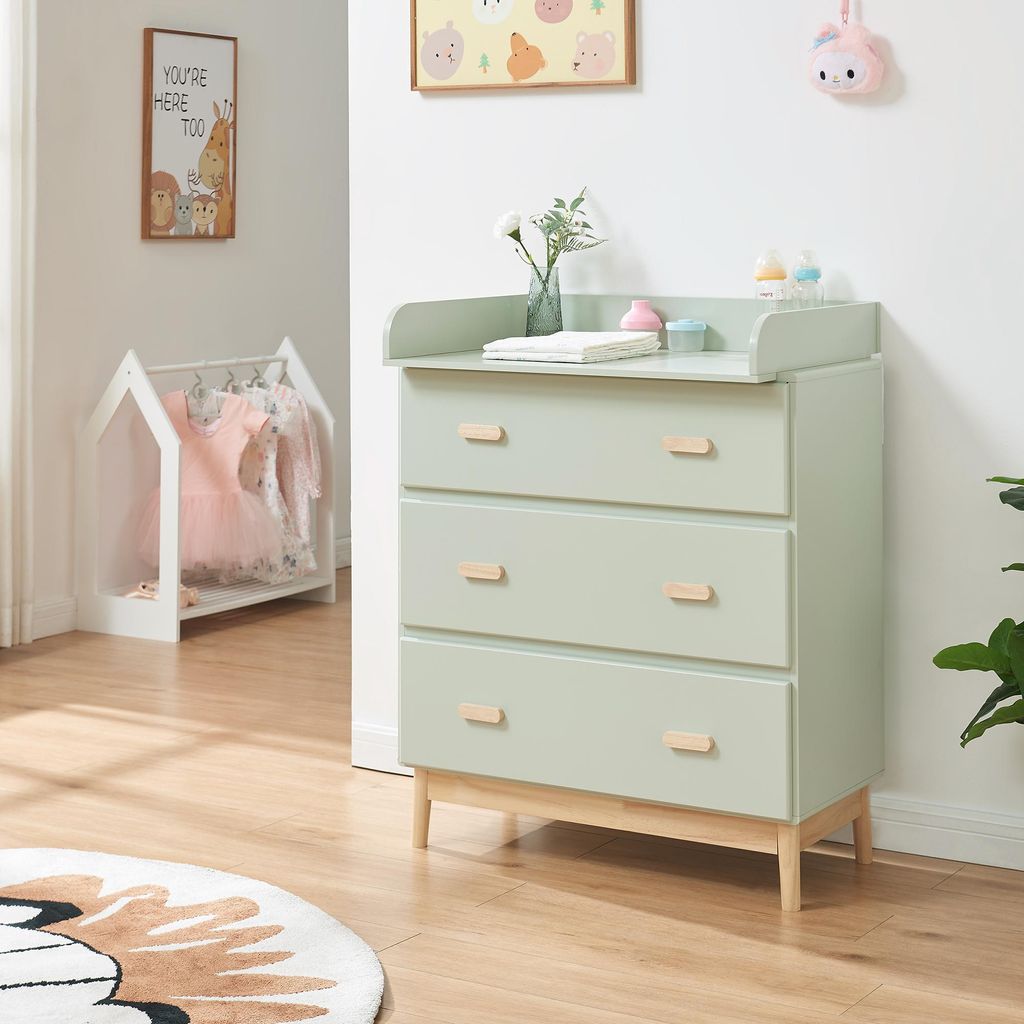 Wickelkommode 'Sarievn' Wickeltisch 100 x 80 x 53 cm mit Produktbild 
