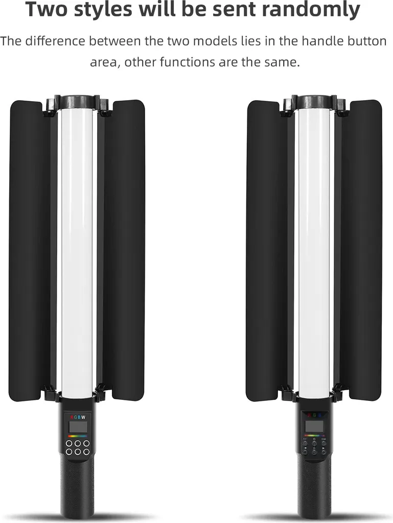 Barre vidéo LED multicolore à intensité réglable pour studio photo