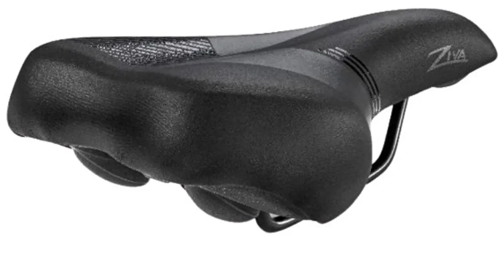 Selle Monte Grappa Ziva Skay en simili cuir noir - Finition élégante