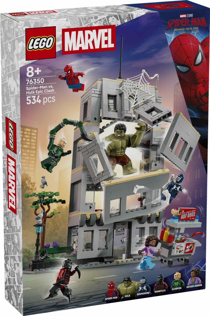 LEGO | Marvel: Grote Confrontatie: Spider-Man vs. Hulk - Productafbeelding 