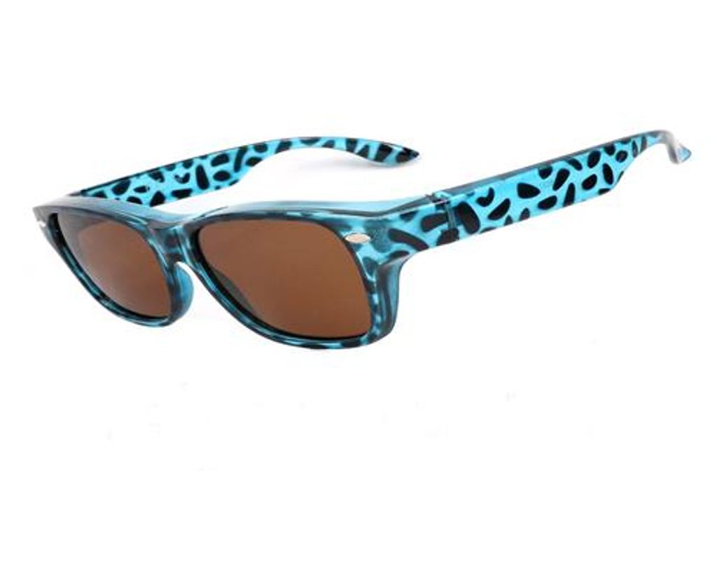 Polarisierte Überzieh Sonnenbrille Überziehbrille Fit Over 5037 Blau