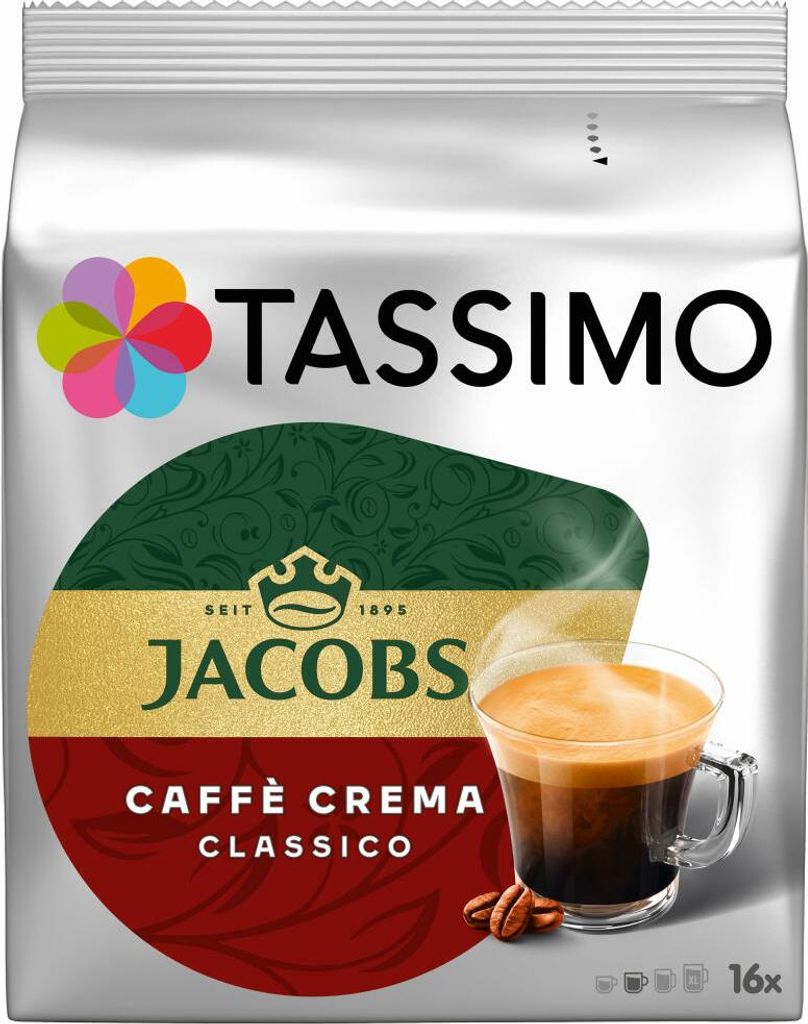 Tassimo Jacobs Caffè Crema Classico | 16 T Discs, Produktbild 