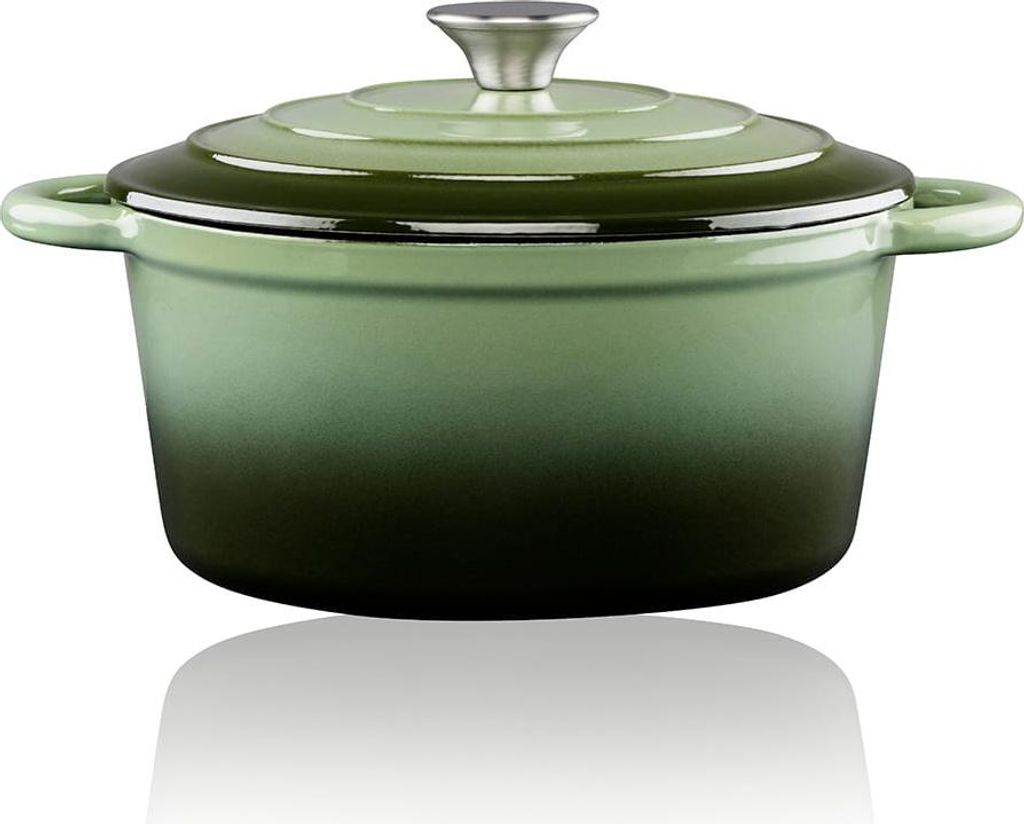 Cocotte Fonte émaillée Alpina Cuisson Uniforme Et Durable - Image du produit 