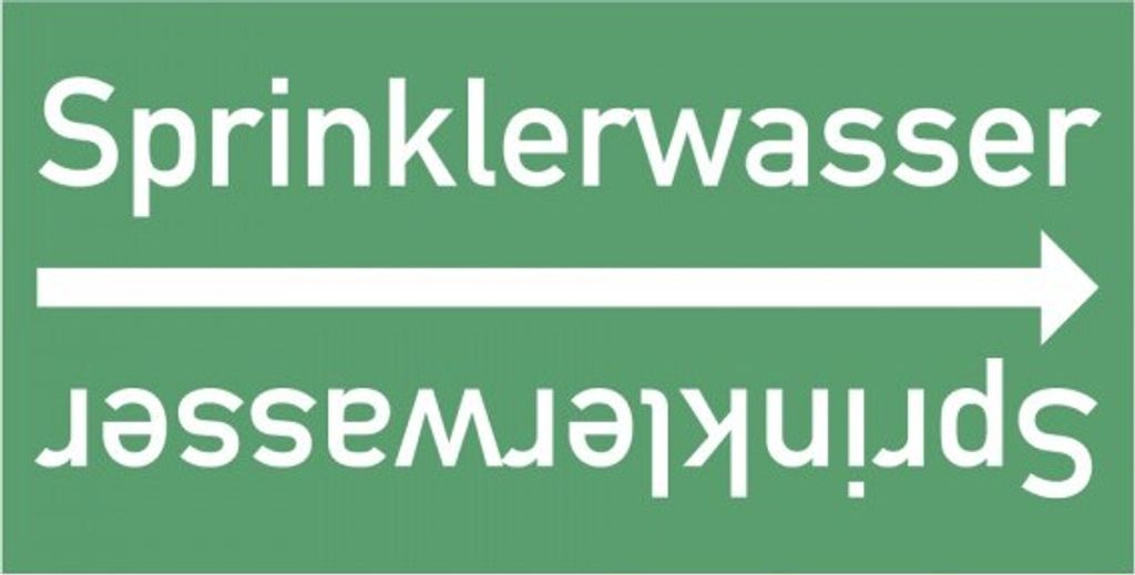 Dreifke Rohrleitungsband Sprinklerwasser, DIN 2403, ab Ø 15mm, grün/weiß, 33...