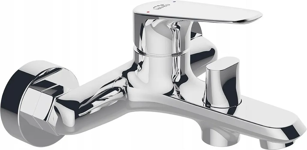 Rubinetto Parete Design Moderno Cromo per Vasca Bagno - Alta Qualità