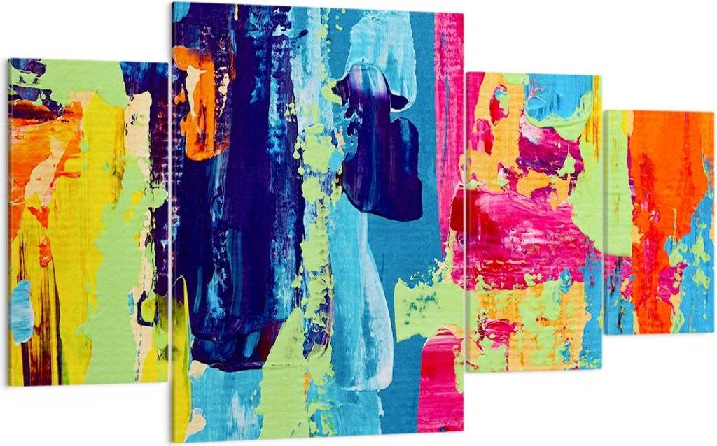 Bild auf Leinwand - Leinwandbild - Abstraktion Design Grafik - 160x90cm - Wand Bild - Wanddeko - Leinwanddruck - Bilder - Kunstdruck - Wanddekorati...