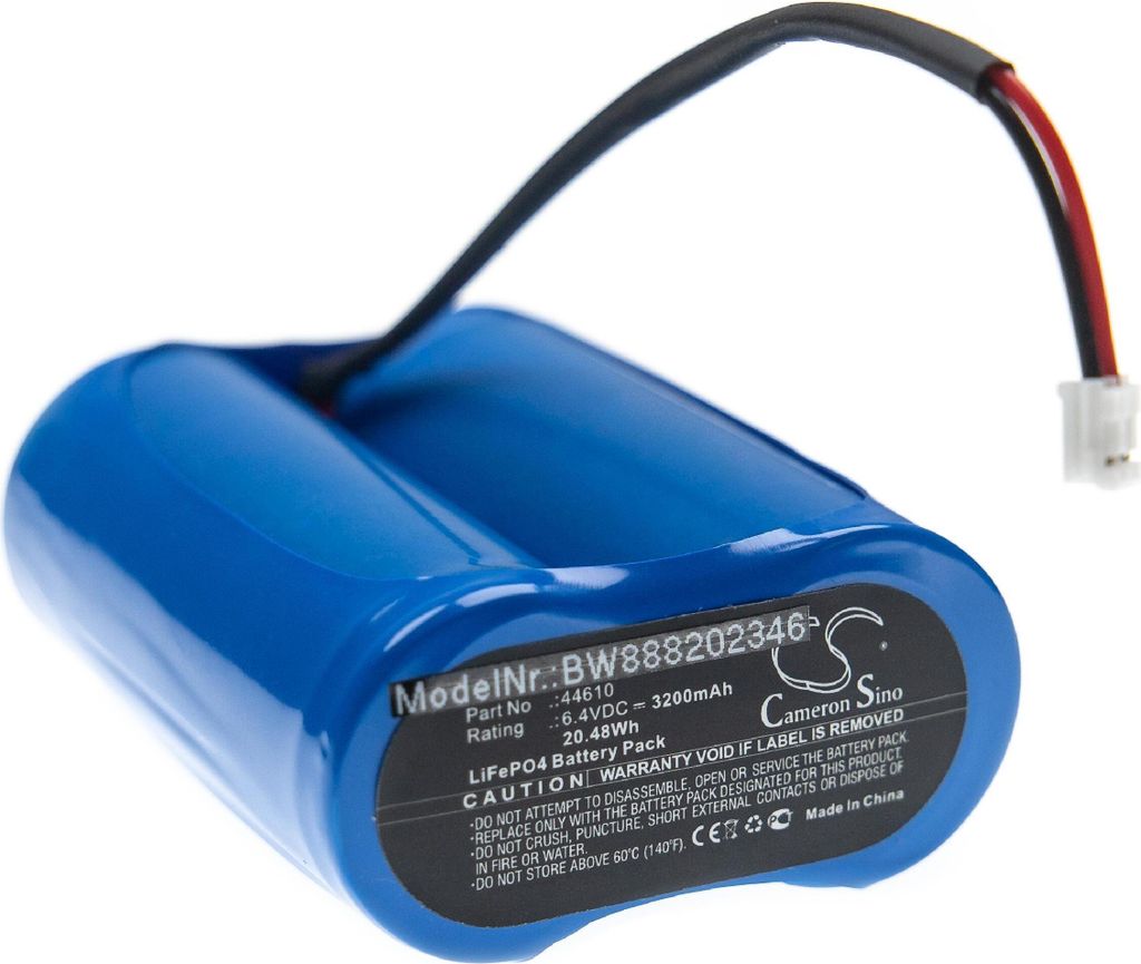 vhbw Akku kompatibel mit Streamlight Fire Vulcan LED Taschenlampe Kopflampe (3200 mAh, 6,4 V, LiFePO4)