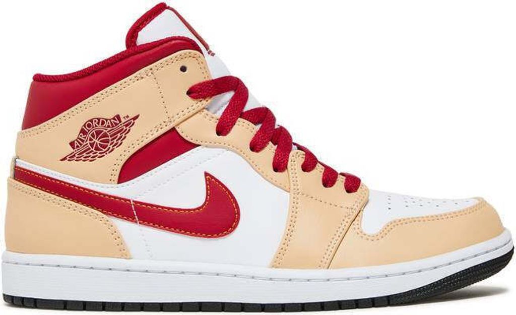 Air Jordan 1 Mid Beige White Red - EU: 41