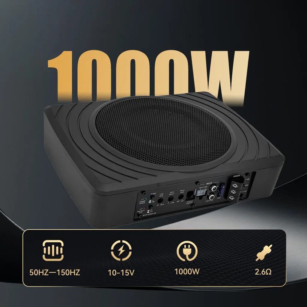 Caisson de Basse Subwoofer Actif 8 Pouces - Son Puissant Design Discret - 2