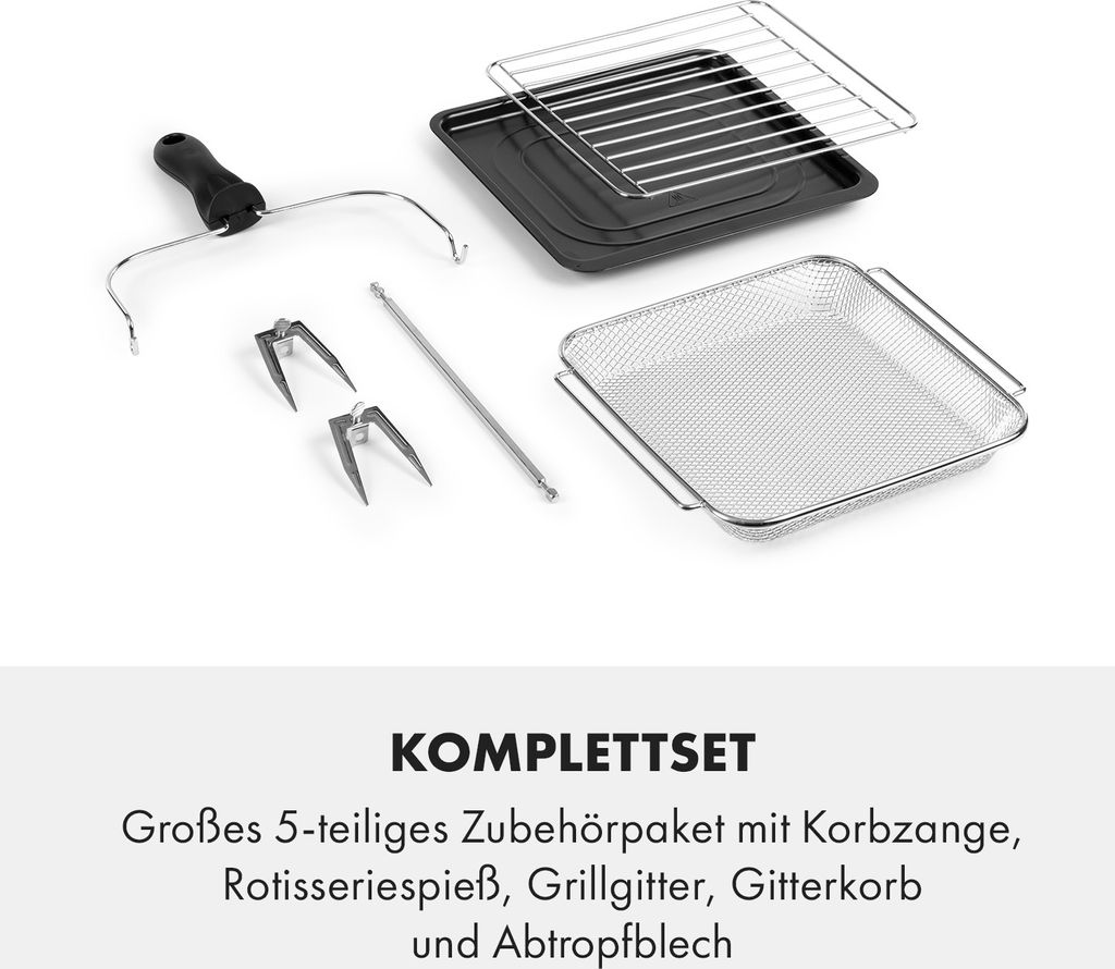 Klarstein AeroVital Cube Chef Heißluftfritteuse - 1700 W Produktbild 7