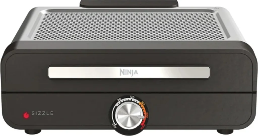 Gril de contact et plancha Ninja Sizzle pour cuisson saine sans fumée