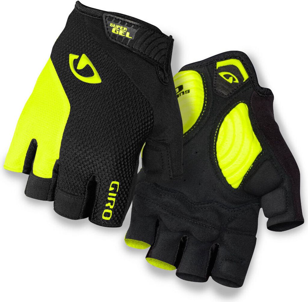 Giro Strade Dure SG Fahrradhandschuhe XXL, schwarz/hi gelb, mit Dual-Layer Te...
