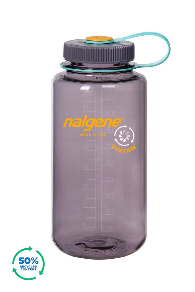 Borraccia Nalgene Elements Unisex Adulti - 1 Litro, Colore Viola, Tritan Senza BPA, Leggera, Insapore E Lavabile In Lavastoviglie
