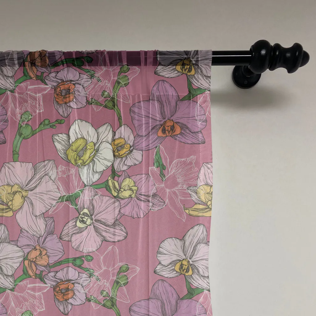 ABAKUHAUS Tessuto In Microfibra Stampato – Rosa Fiore Surreale, 1 Metro (230 Cm Larghezza), Multicolore, Per Cucito E Craft
