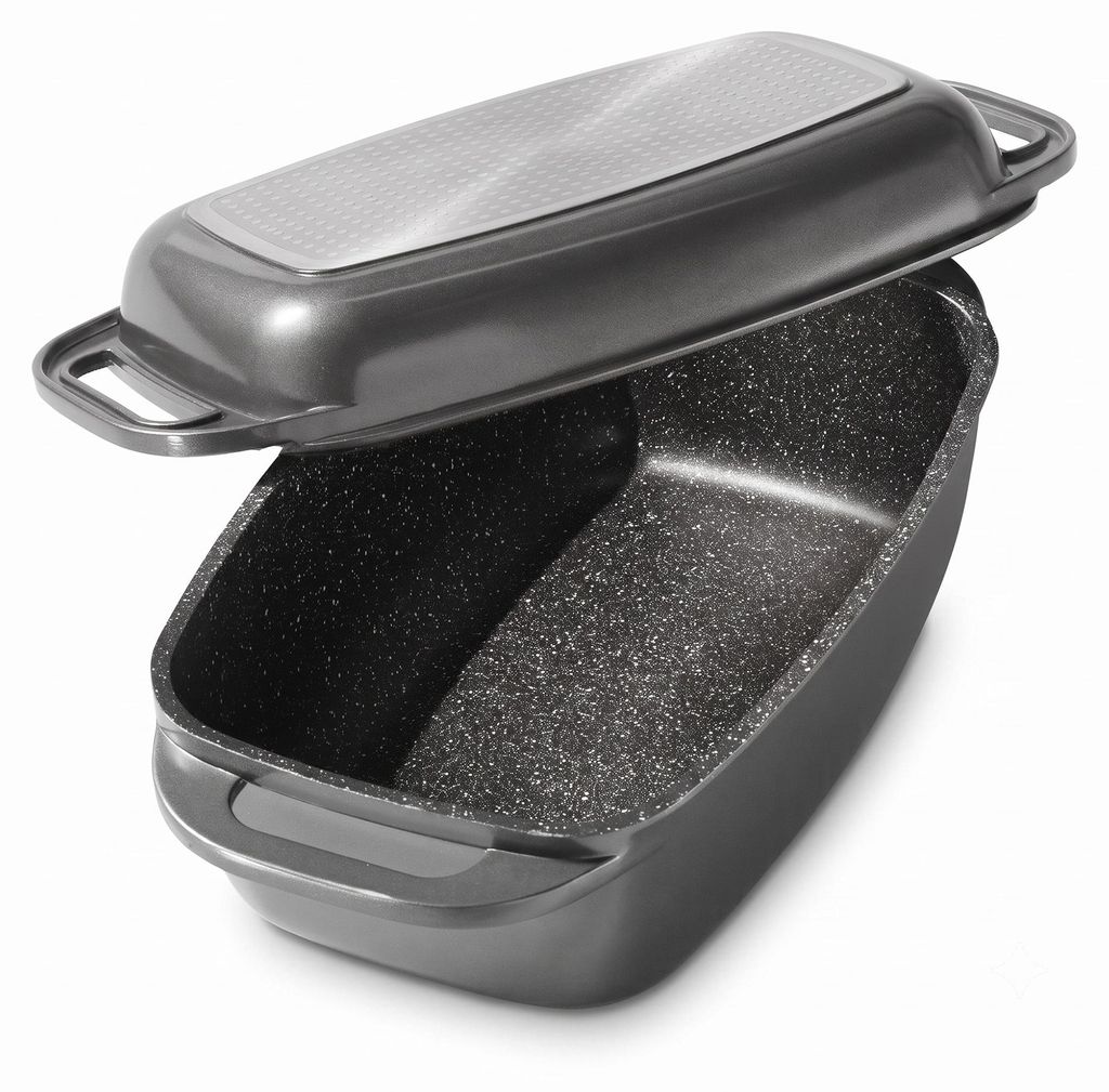 STONELINE® cocotte Gris 40x22 cm | avec couvercle Image du produit 