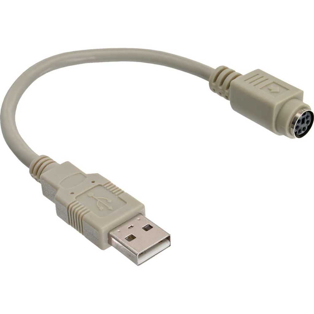 InLine USB Adapter Kabel, USB Stecker A auf PS/2 Buchse, Produktbild 