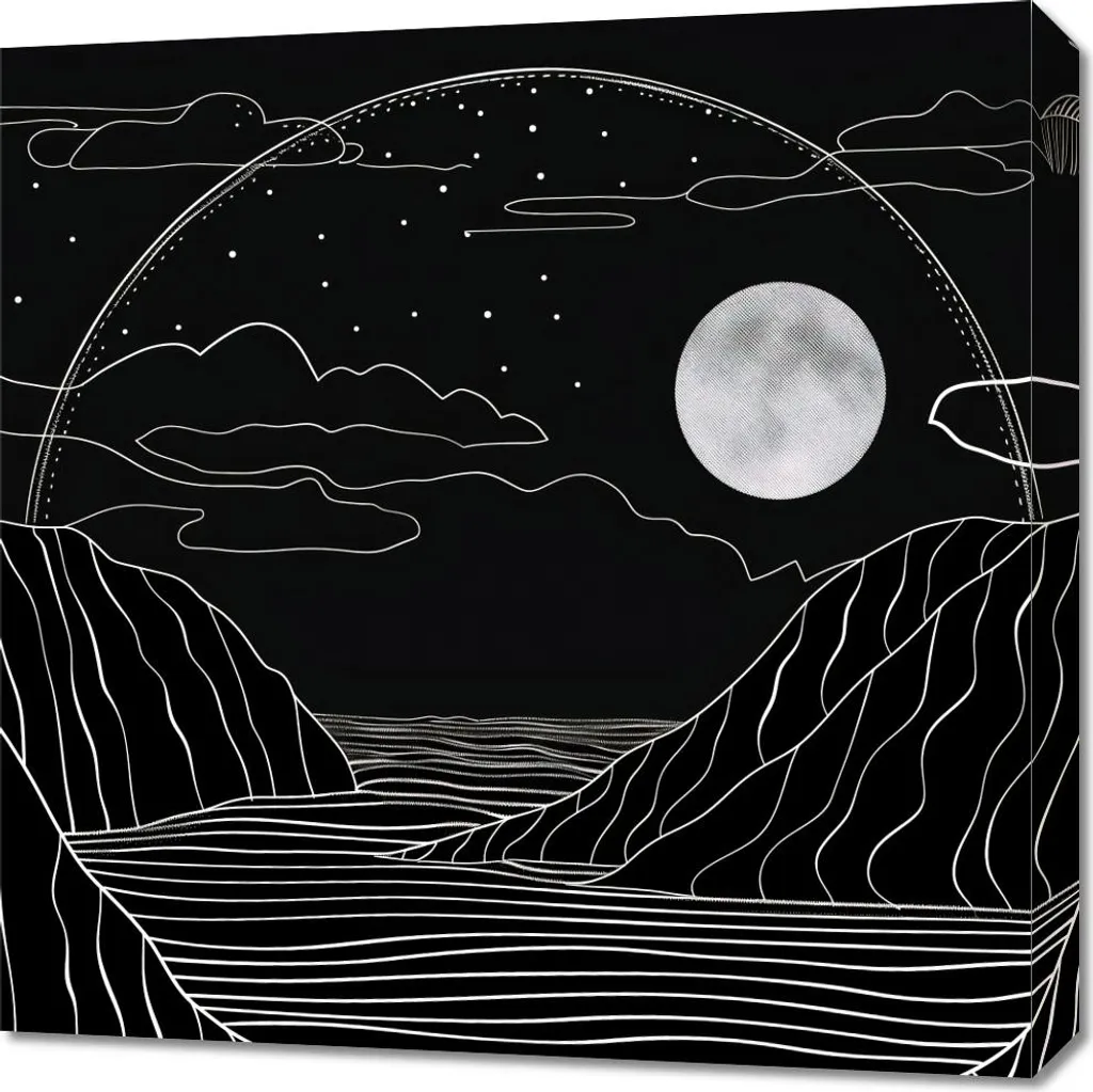Quadro 60x60 cm Aura dei tropici notturni