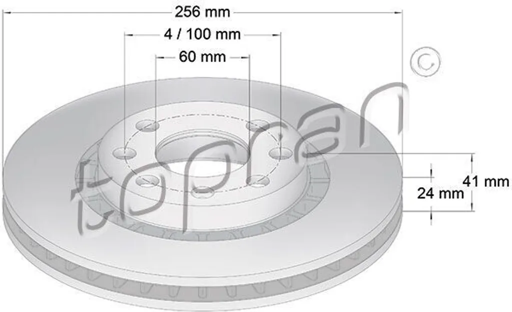 Disque de frein TOPRAN 0569042 : fini les vibrations au freinage