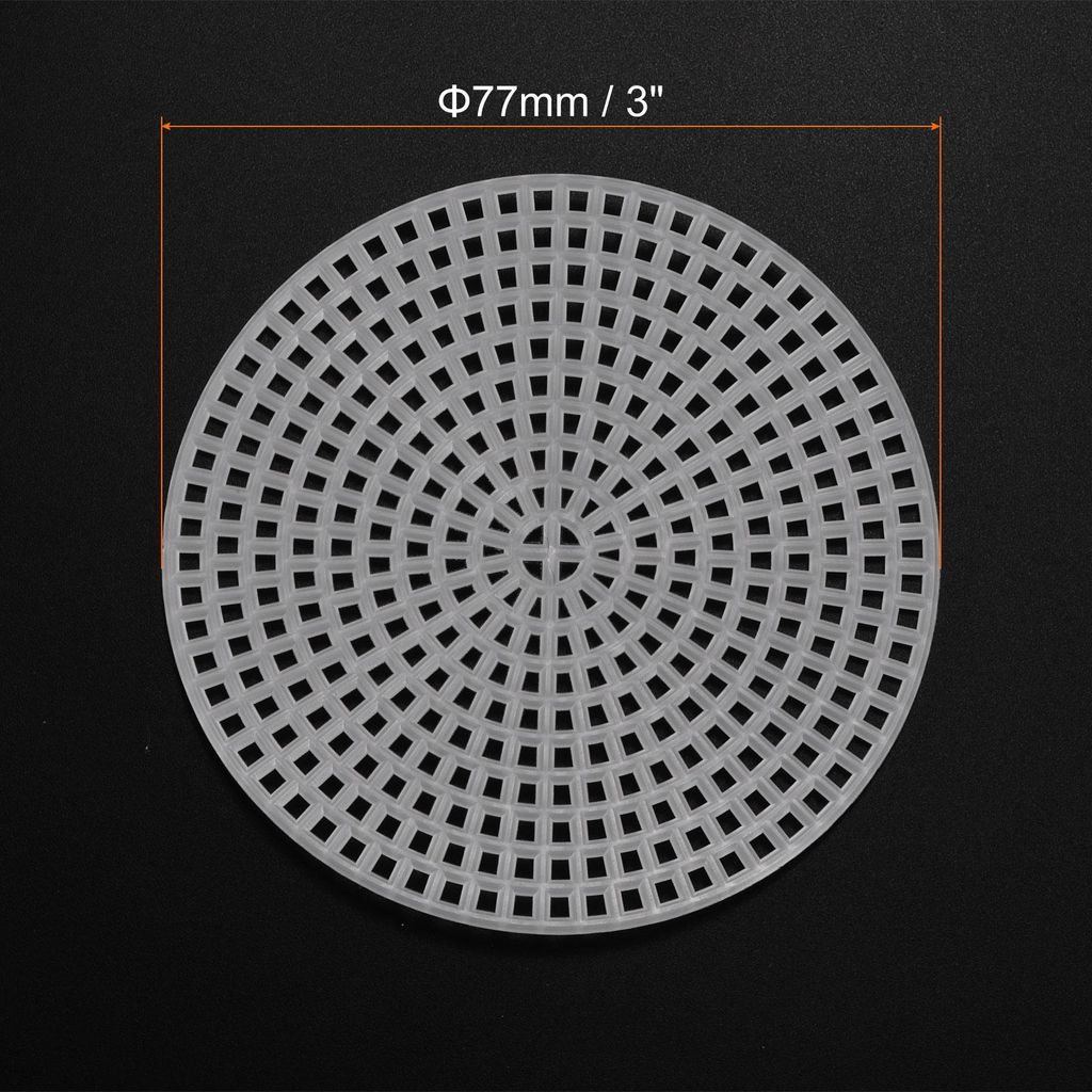 20 Stš¹ck runde Kunststoff-Leinwandgitterplatten 3 Zoll / 7,7 cm Kreisf?rmige leere Leinwandgitterform in Wei? fš¹r Stickerei, Stricken, H?keln...