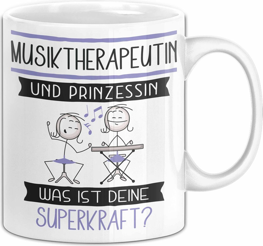 Musiktherapeutin Und Prinzessin Tasse Geschenk Für Eine Produktbild 