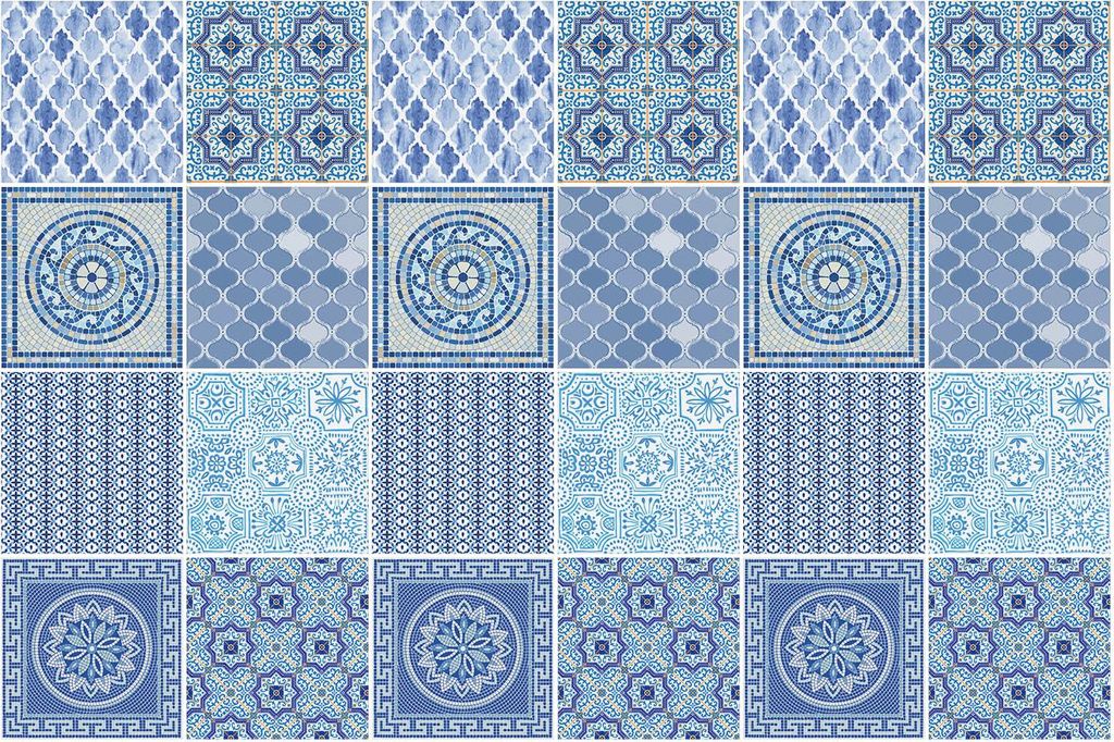 Fliesenaufkleber 10×10 cm – 24 Stück – Selbstklebend – Wasserfest – Pflegeleicht – Hitzebeständig – Für Küche & Bad – Geometrisc...
