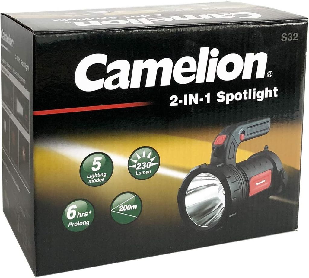 Camelion 30200055 S32 2in1 Spotlight LED (monochrome) Work Immagine del prodotto 