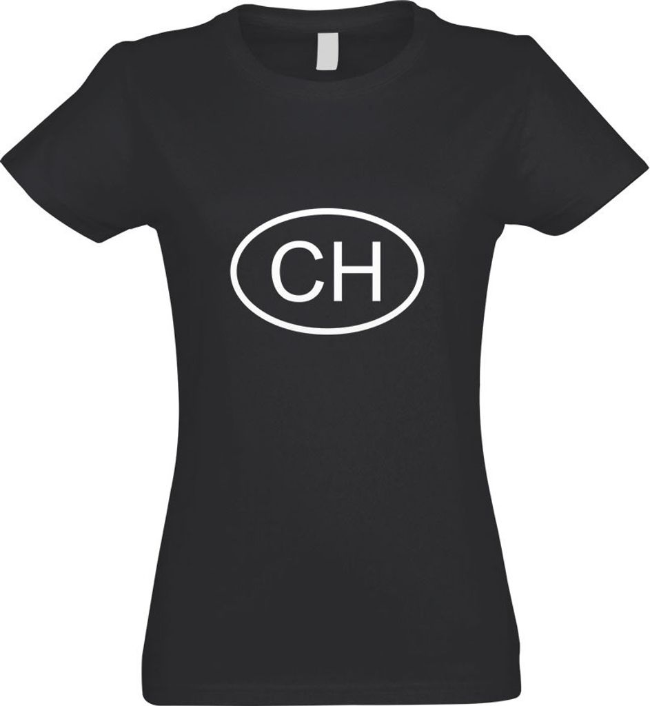 Kiwistar - T-Shirt tailliert - Damen - Graphit - Schweiz CH - mit Motiv Bedruckt - Funshirt Design - Sport - Freizeit - Damen - XL