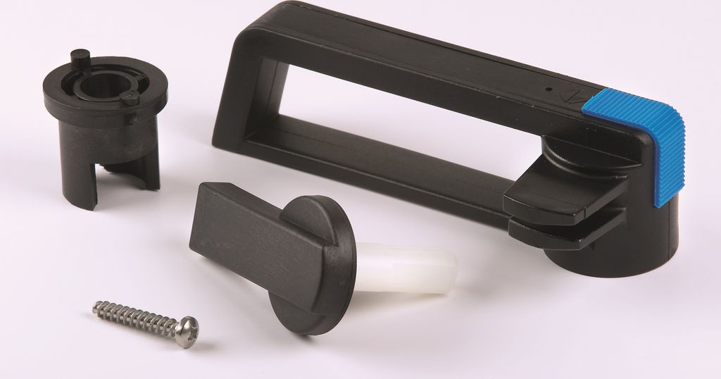 Gebo Griffset Links für 10 und 15mm Acryl