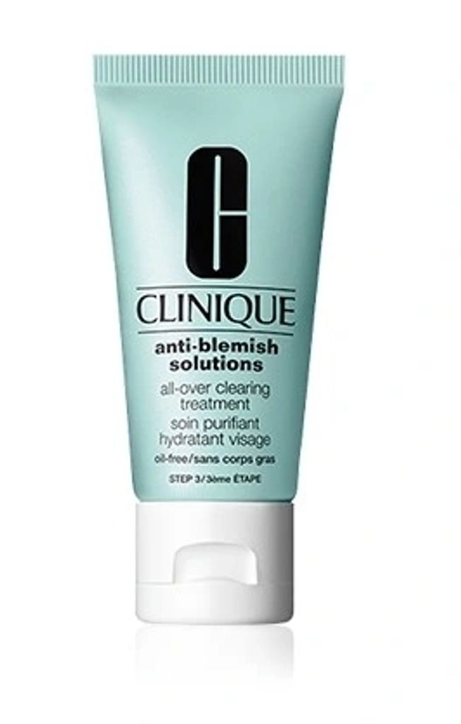 A tube of Clinique Anti-Blemish Solutions All-Over Clearing Treatment.